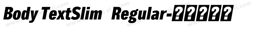 Body TextSlim   Regular字体转换